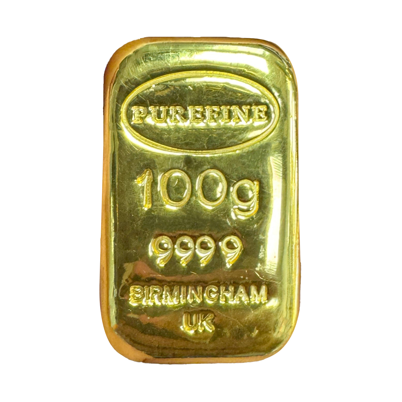 100g Purefine 999.9 Fine Gold Bar - Bullion & Storage